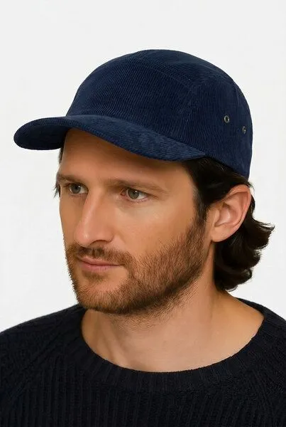 Lou-i Lou-i Cord Cap Bio-Baumwolle, Blau, – Produktbild 3 von 4