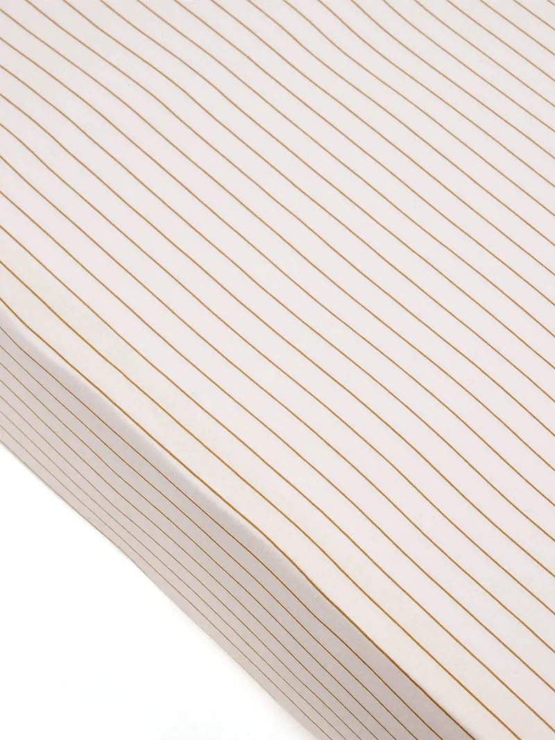 Vertbaudet Baby Spannbettlaken aus Jersey, Braun gestreift, – Produktbild 2 von 3