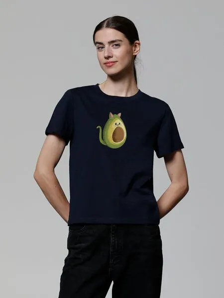 watapparel watapparel T-Shirt Frauen Avocato, French navy, – Produktbild 2 von 3