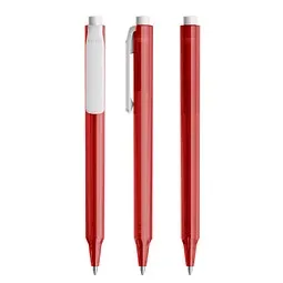 prodir Pigra P04 Push Kugelschreiber, Red-White, Weiß / rot, – Produktbild 1 von 1
