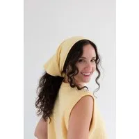 Kopyto Kopyto BIRUANG Bandana Halstuch 100% Merinowolle RWS-Zertifiziert Ökologisch Unifarben, Gelb, – Produktbild 1 von 1
