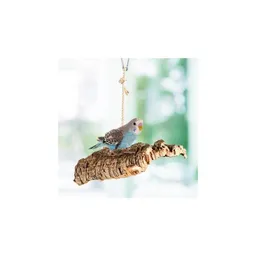 Kork-Deko Kork-Deko Vogel-Schaukel aus Naturkork-Rinde, flach 15 cm – Produktbild 1 von 1