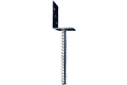 woodstore24 Universal L-Pfostenträger für BSH / KVH, mit Riffelstahldolle, feuerverzinkt, für Pfosten 9 x 9 cm – Produktbild 1 von 1