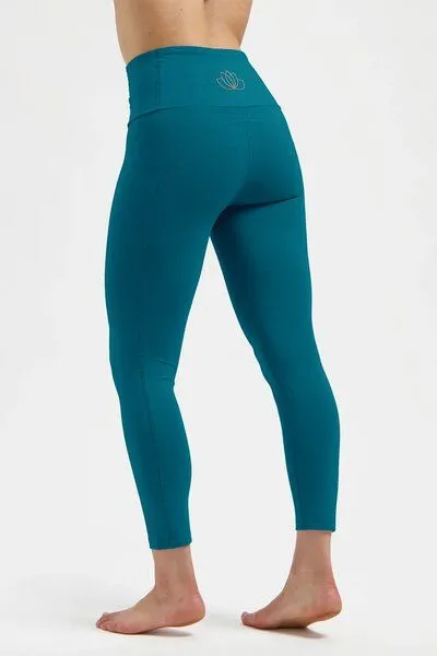 Urban Goddess Urban Goddess Surya 7/8 Yoga-Leggings, Riverstone (petrolblau), – Produktbild 3 von 4