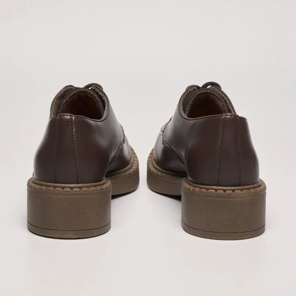 AGAZI AGAZI HELEN apple leather loafers, Chocolate, – Produktbild 1 von 3