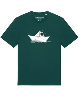 watapparel watapparel T-Shirt Astronaut in paper boat – Produktbild 1 von 1