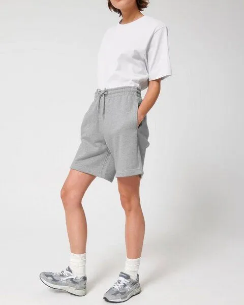 YTWOO YTWOO Sweatshorts, Joggingshorts aus 100% Cotton (Bio) - Organic Carded, Fair Trade, Grau meliert, – Produktbild 1 von 4