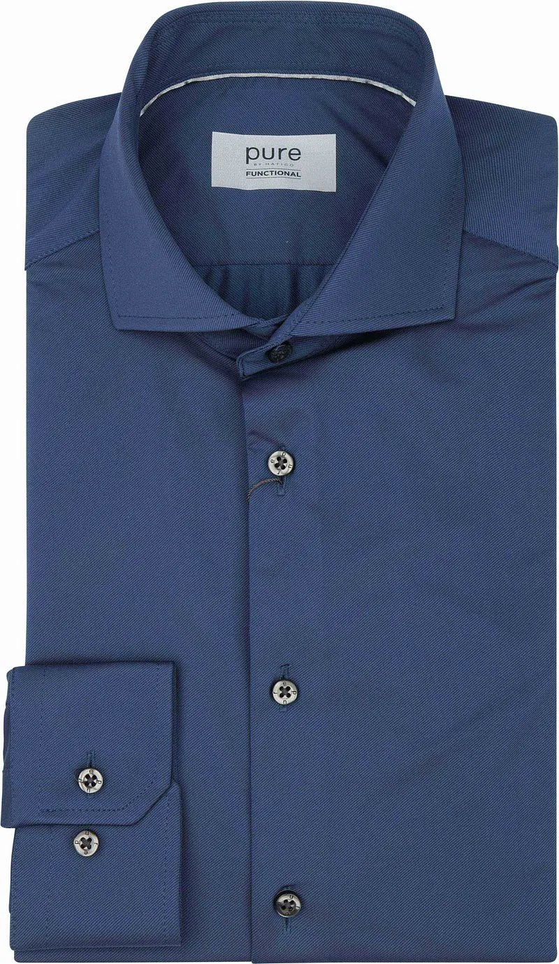 Pure Pure The Functional Shirt Navy - Größe 40 (M), Dunkelblau, – Produktbild 1 von 3
