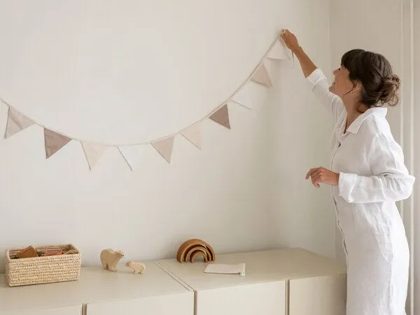 Yumeko Wimpelkette 3.6 m "Yumeko" aus Baumwolle, Neutral, – Produktbild 1 von 4