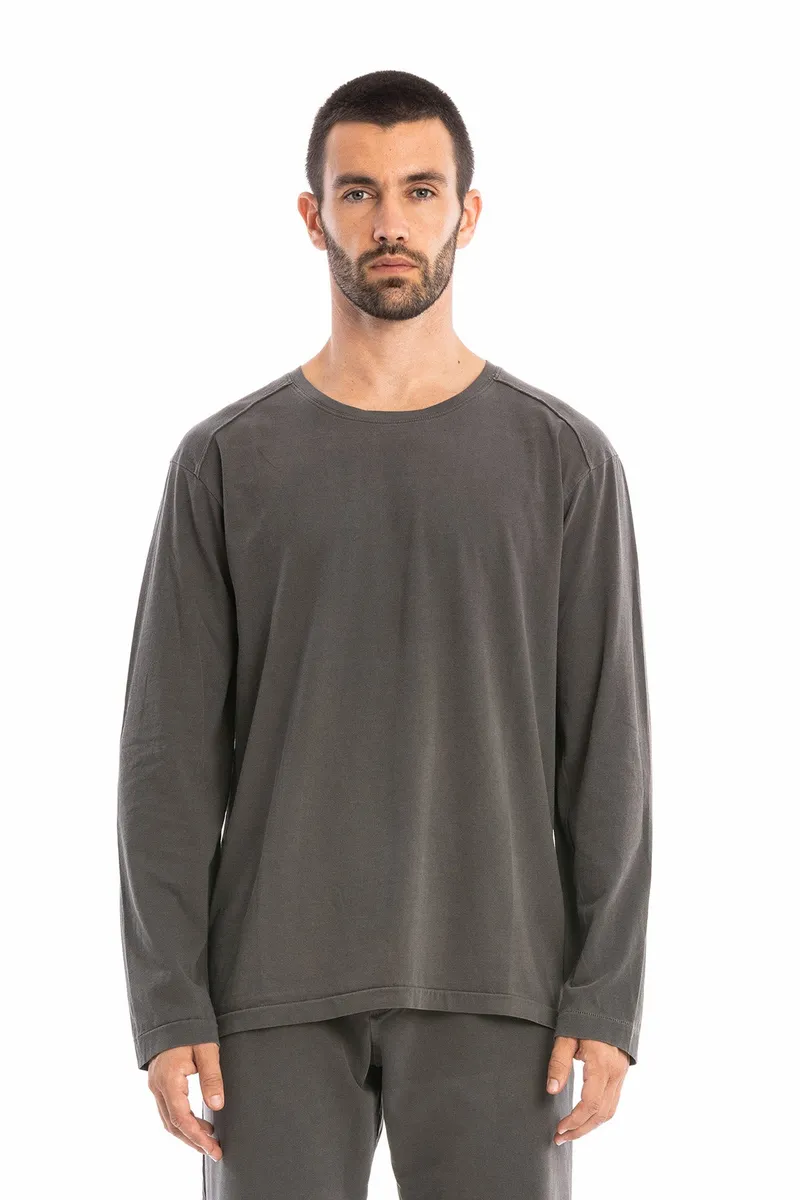RAVENS VIEW IBIZA RAVENS VIEW IBIZA Herren vegan T-Shirt Terra Ls Anthrazit, Dunkelgrau, – Produktbild 1 von 2