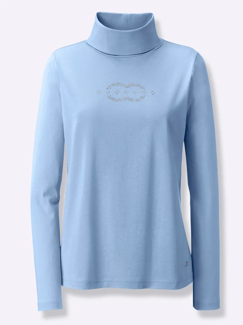 Witt Rollkragenshirt eisblau, Eisblau, – Produktbild 1 von 2
