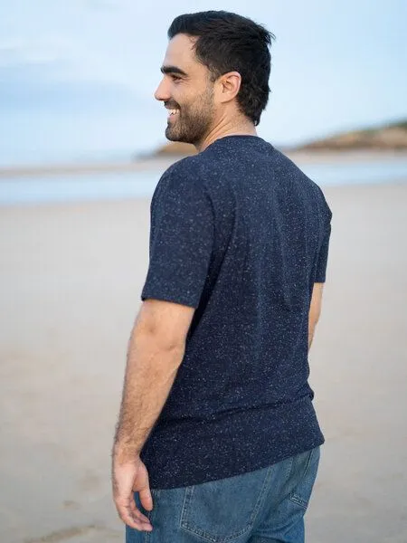 FUXBAU FUXBAU Männer fux T-Shirt - neps, Navy neps, – Produktbild 4 von 4