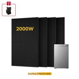EcoFlow EcoFlow Stream 5000, All-in-One Speicher für Balkonkraftwerke, mit 4 Bifaziale Solarmodule, by Powerness - 500W X 4 / 5kWh / Selbstabholung – Produktbild 1 von 1