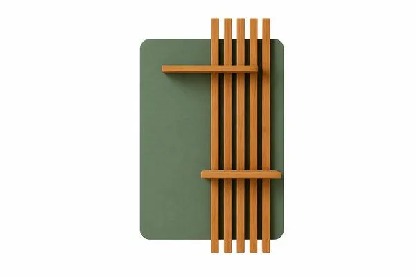 Living Oak Living Oak Wandregal Eiche No.06, Brown, – Produktbild 3 von 4