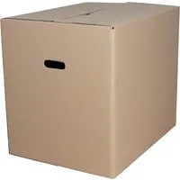 Faltkarton für Umzug oder Archiv mit Griffen 645 x 490 x 560 mm, BC zweiwellig – Produktbild 1 von 1