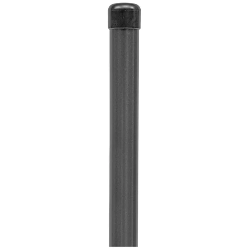 Alberts ALBERTS Zaunpfosten, ungebohrt, zinkp.anthrazit-metallic Kst.b., L2000mm, Pfosten Ø34mm – Produktbild 1 von 1