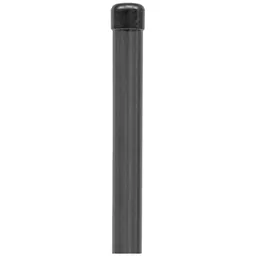 Alberts ALBERTS Zaunpfosten, ungebohrt, zinkp.anthrazit-metallic Kst.b., L2000mm, Pfosten Ø34mm – Produktbild 1 von 1