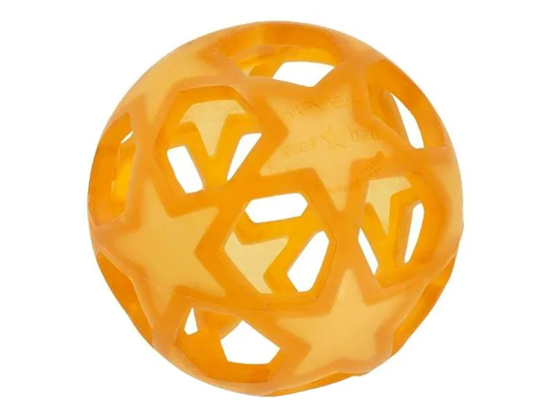 HEVEA HEVEA Star Baby Ball Greifling Naturkautschuk 12 cm Durchmesser, Natur, – Produktbild 1 von 2