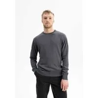 MELA MELA Feinstrick Pullover Style HIMAL aus 100% Bio-Baumwolle, Anthrazit melange, – Produktbild 1 von 1