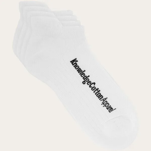 KnowledgeCotton Apparel KnowledgeCotton Apparel 2-Pack Socken FOOTIE mit Bio-Baumwolle, Weiß (bright white), – Produktbild 1 von 2