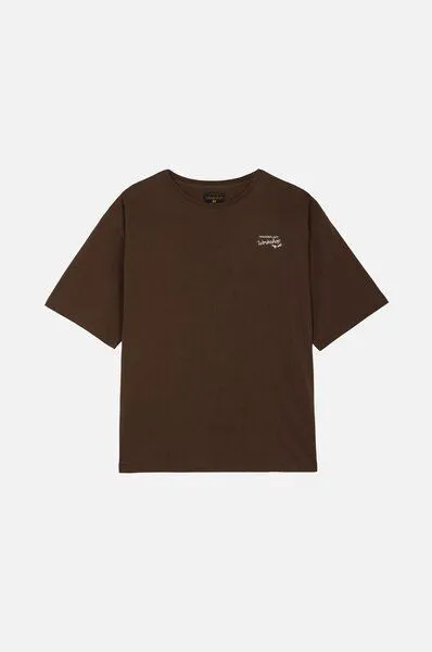 Trendsplant Trendsplant Bench Oversized T-Shirt Saddle Brown, Blau, – Produktbild 2 von 4