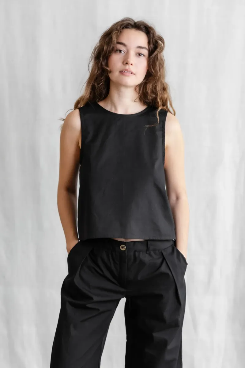 Jyoti - Fair Works Jyoti - Fair Works Damen vegan Top Osra Schwarz, Schwarz, – Produktbild 2 von 2