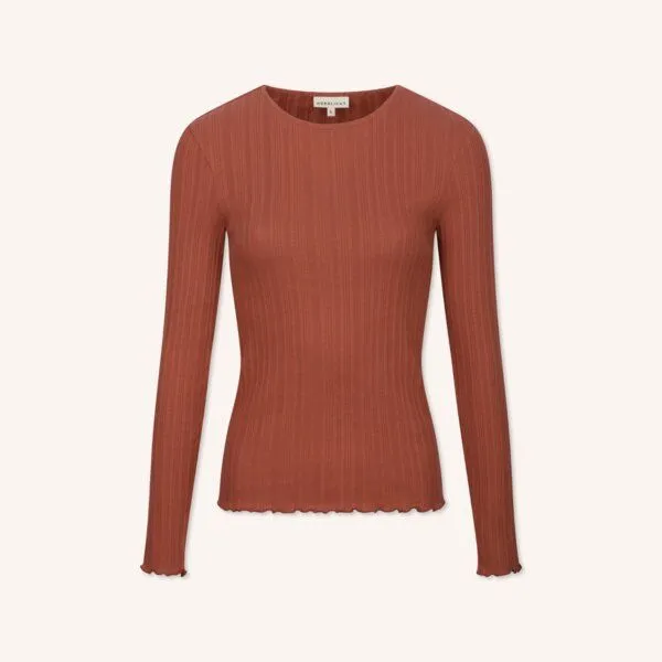 NORDLICHT NORDLICHT Langarmshirt Maja, Altrosa, – Produktbild 2 von 4