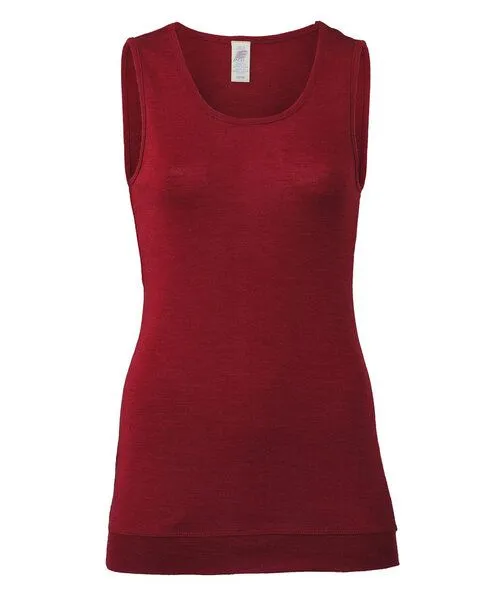 Engel Engel Natur Damen-Longshirt ärmellos Schurwolle Seide, Malve, – Produktbild 1 von 2