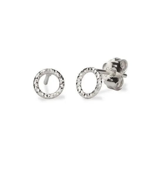 lille mus lille mus Ohrstecker 'Glitzer' 925 Silber, Silber, – Produktbild 2 von 4