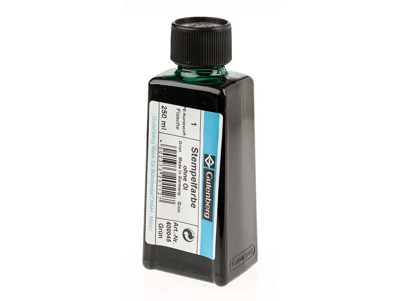 Gutenberg Gutenberg Stempelfarbe, 250 ml, grün, ohne Öl – Produktbild 1 von 1