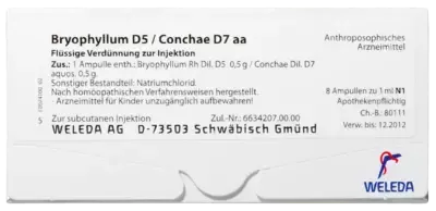 Weleda WELEDA BRYOPHYLLUM D 5/Conchae D 7 Ampullen 8X1 ml Ampullen – Produktbild 1 von 1