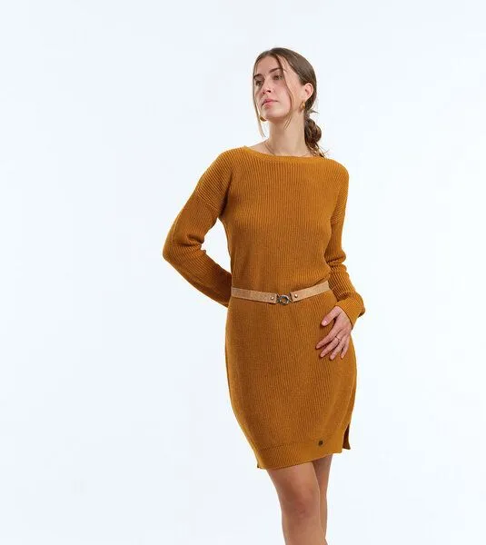 Gary Mash GARY MASH Strickkleid Frannie aus Biobaumwolle, Senf (gelb), – Produktbild 3 von 4