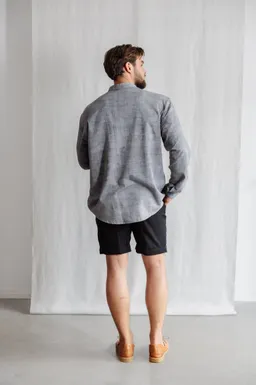 Jyoti - Fair Works Jyoti - Fair Works Herren vegan Hemd Harish Grau – Produktbild 1 von 1