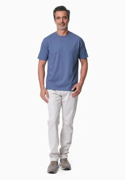 ORGANICATION ORGANICATION TAYLANN | Basic T-Shirt aus Bio-Baumwolle, Honest indigo, – Produktbild 2 von 4