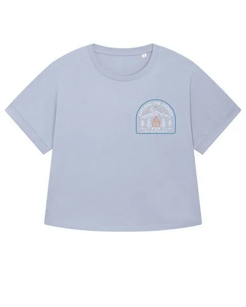 watapparel watapparel Oversize T-Shirt Frauen Explore the unseen, Serene blue, – Produktbild 1 von 2