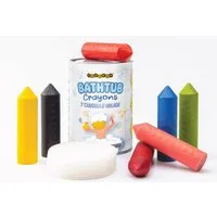 Medenka Badewannen-Malstifte mit Bienenwachs in praktischer Dose, 7 Stück Stift: 7,8 cm, Durchmesser 1,9 cm, Mehrfarbig, – Produktbild 1 von 1