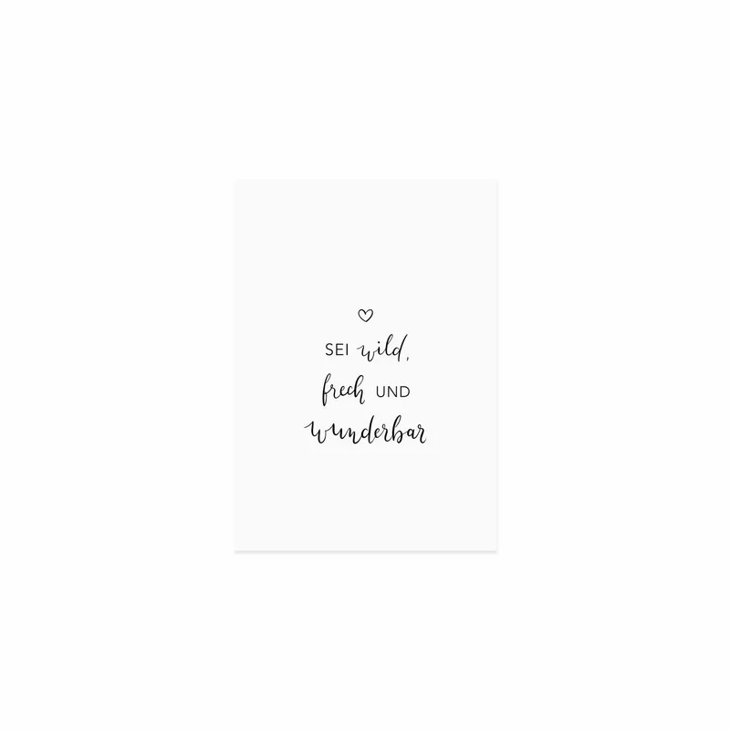 Eulenschnitt Eulenschnitt Postkarte Spruch – Produktbild 3 von 4