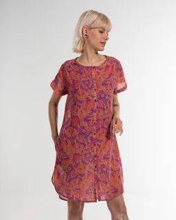 Alma & Lovis Alma & Lovis Print-Blusenkleid aus feinem Bio-Baumwoll-Batist | Phoenix Jumper – Produktbild 1 von 1