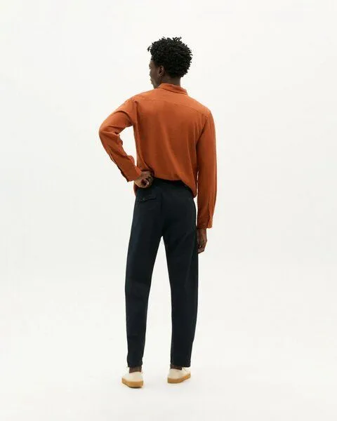 thinking mu thinking mu Light Pants Moero aus Bio-Baumwolle, Blau (navy), – Produktbild 1 von 8