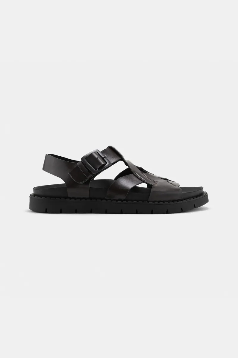 Zèta Zèta Damen vegan Sandalen Nazea Braun, Dunkelbraun, – Produktbild 1 von 2