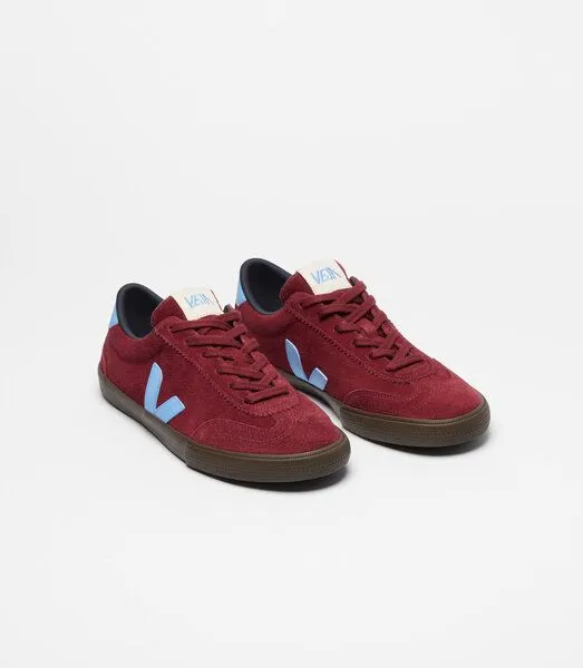 Veja Veja Herren-Sneaker Volley Suede Grenat Aqua Eagle – Produktbild 2 von 3