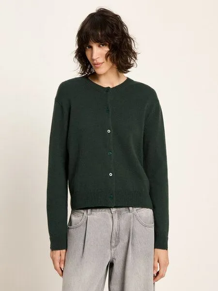 LANIUS LANIUS Boxy Strickjacke, Forest melange, – Produktbild 1 von 4