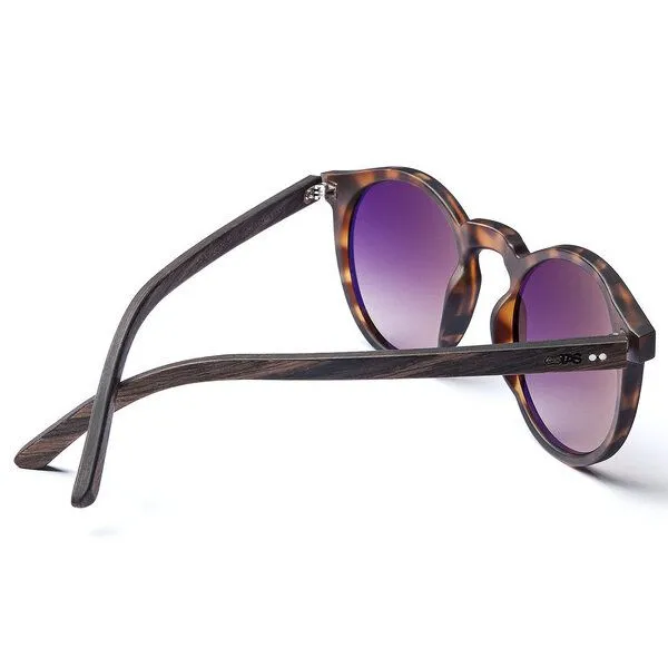 TAKE A SHOT TAKE A SHOT Sonnenbrille Lisi Walnussholz, Braun, – Produktbild 3 von 4