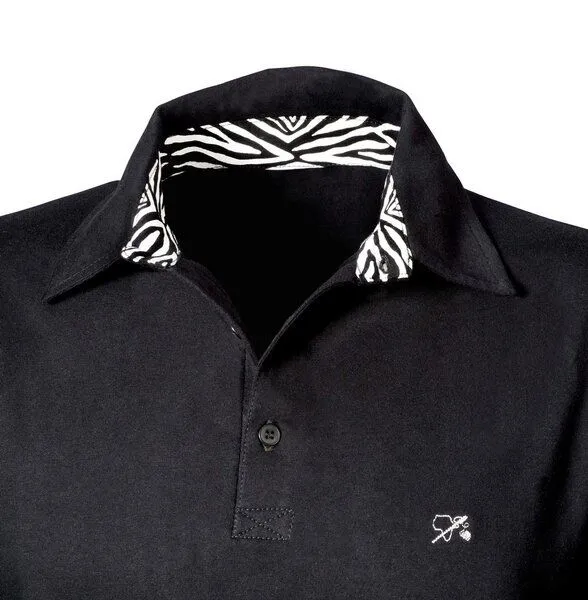 Levensgaarn Levensgaarn Polo-Hemd Männer, Schwarz, – Produktbild 1 von 4