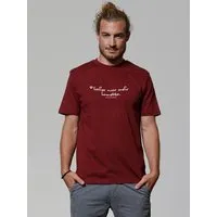watapparel watapparel T-Shirt Unisex Früher war mehr Lametta, Burgundy, – Produktbild 1 von 1