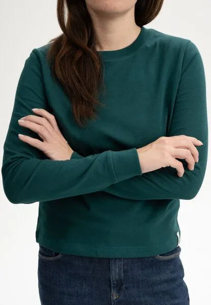 MELA MELA Langarmshirt schwer Style AASTHA aus 100% Bio-Baumwolle, Tiefsee, – Produktbild 4 von 4