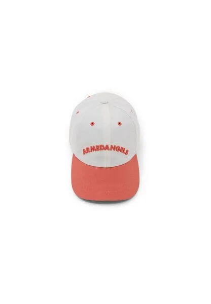 ARMEDANGELS ARMEDANGELS YENAAS COLORBLOCK Unisex Cap aus Bio-Baumwolle, Oatmilk-tabasco red, – Produktbild 4 von 4
