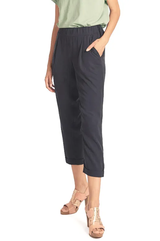 WiDDA WiDDA Damen vegan Bundfaltenhose Jupp Dunkelblau, Extra dunkelblau, – Produktbild 2 von 2