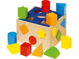 Goki goki Motorikspielzeug "Steckbox" 11-teiliges Steckspiel aus massivem Holz – Produktbild 1 von 1