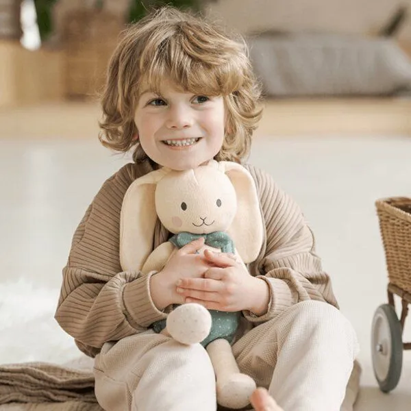 junikind junikind Nachhaltiges Kuscheltier "Hase Fiete", Baumwolle (Bio), 40 cm – Produktbild 3 von 4